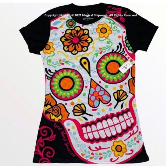 Disney Parks - Epcot World Showcase Calavera Tee - Picture 1 of 4